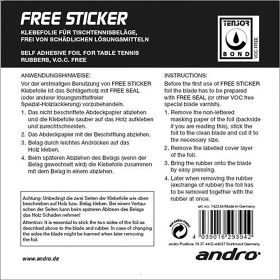 Andro Klebefolie FREE STICKER