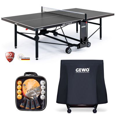 GEWO Outdoor Tischtennis für Garten und Freizeit – praktisches Komplettset
