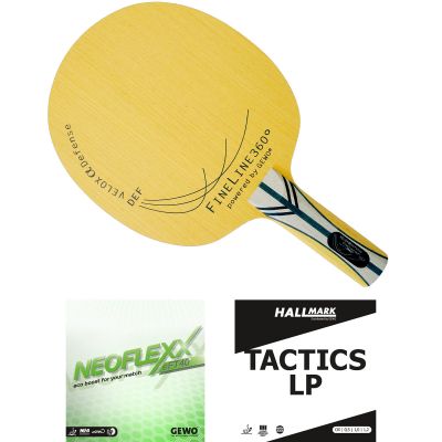 GEWO Schläger: Holz Velox alpha mit Neoflexx eFT 40 + HALLMARK Tactics LP