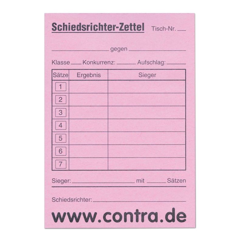 Schiedsrichterzettel-Block – Bild 2