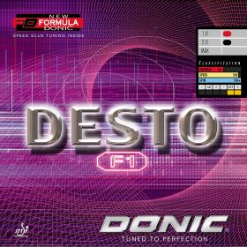 Donic Belag Desto F1: Der Schnelle 2,0 mm rot